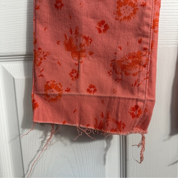 Levi's Perfectly Slimming 512 Straight Leg jeans, pink/orange, floral, spring - Picture 3 of 16